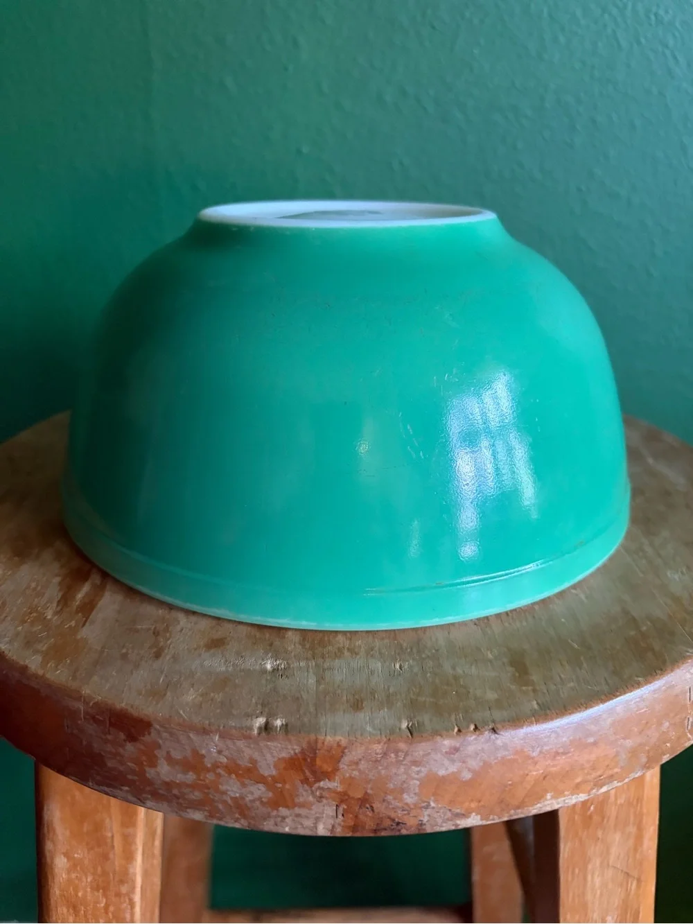 Vintage Pyrex 403 Nesting Bowl in Primary Green